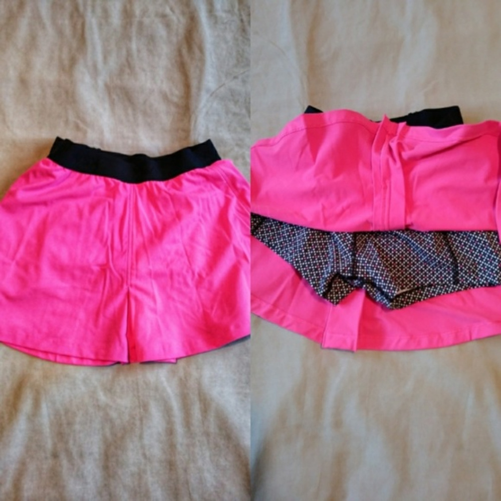 Victoria's Secret Pink Mini Skater Skirt Set for Athletic Casual Wear
